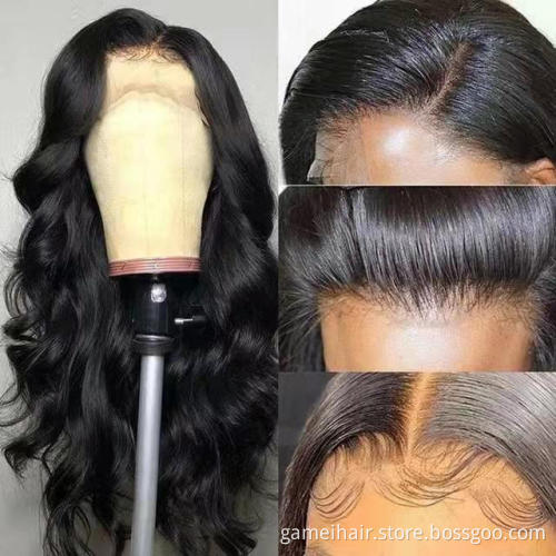 Wholesale Hair Wigs Human Lace Front Closure Body Wave Full Virgin Brazilian Cuticle Aligned Human Hair Wig